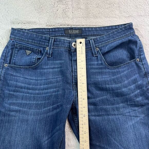 Guess Jeans Mens Size 31x34 Vermont Slim Straight Stretch Denim Measures 34x33 - Picture 11 of 12